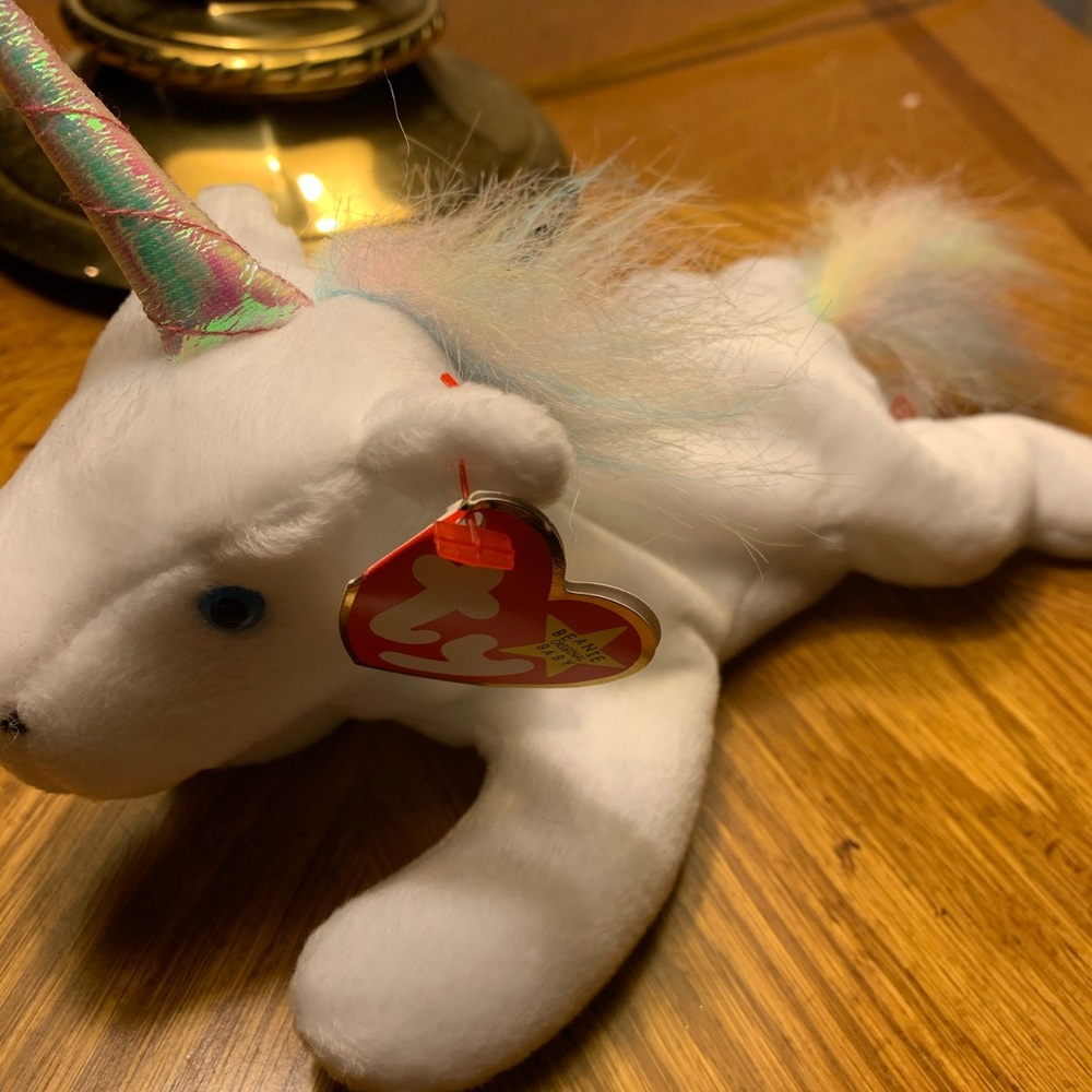Rare beanie baby set “ MYSTIC THE UNICORN”